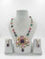Multicolor Navratan, Kundan, Gold long necklace set, Rani Haar, Indian Bridal Jewelry
