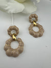 High Quality Premium Enamel and gold Designer Drop Earrings
