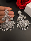 Premium Cubic Zirconia Chandelier Oversized earrings is designer Inspired, Statement Long earring, Bridal, Party, Wedding jewelry,