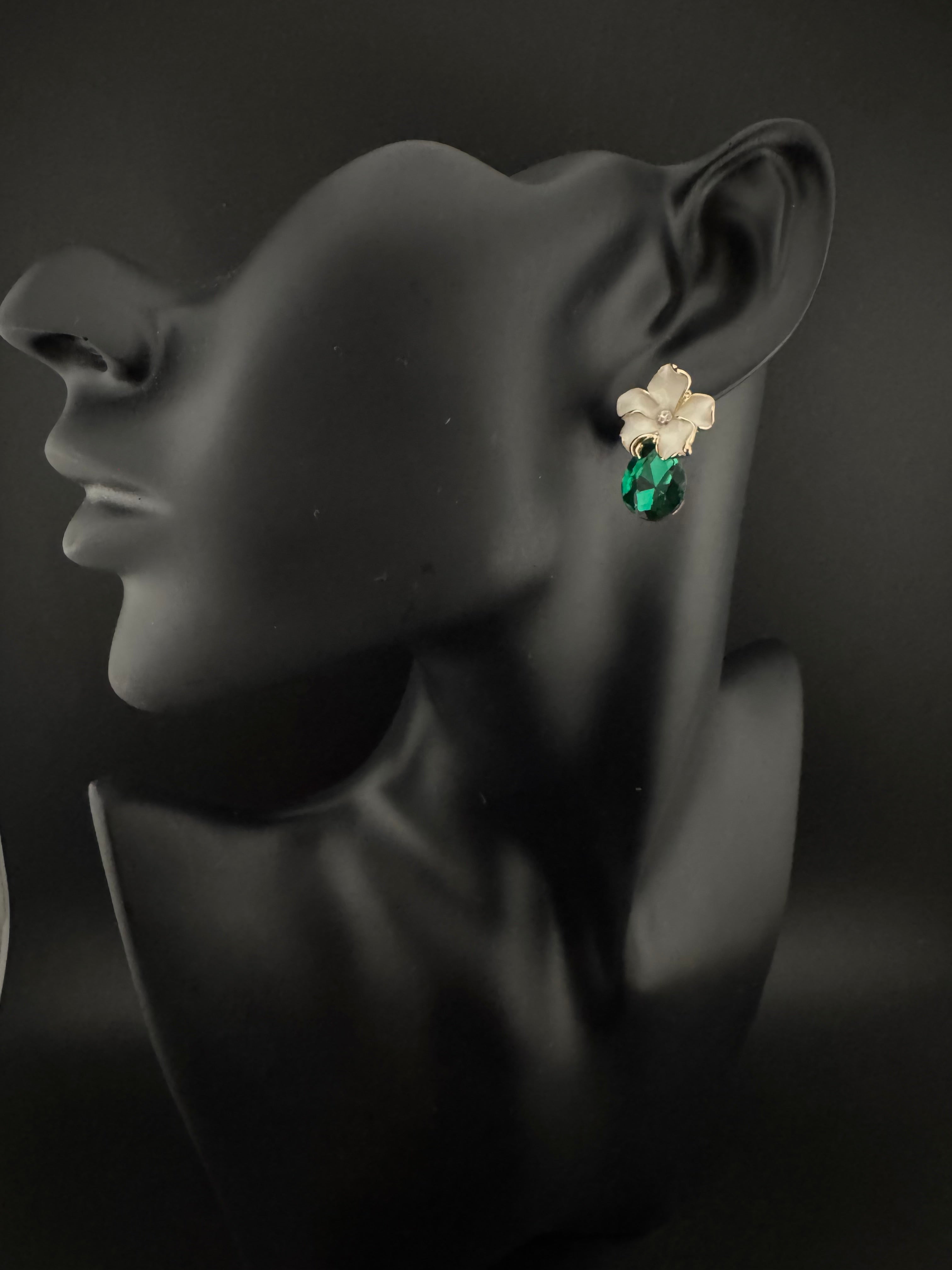 Premium Crystal and Enamel everyday earring is a Swarovski inspired designer Piece/Indian jewelry/Anti-tarnish Jewelry/Kids earrings