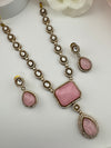 Kundan, Polki, CZ, Doublet Stones Long Golden necklace set, Rani haar, everyday wear jewelry