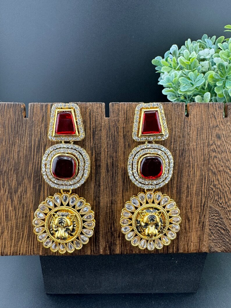 Sabyasachi inspired Chand Bali earring, Long Chandelier earring