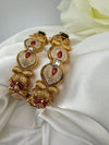 Matt Gold, Enamel, Kundan kada is Amrapali inspired Designer Openable bangle set of 2