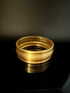 Brushed finished Gold Chunky Cuff Bracelet Bangle, Anti Tarnish, fits sizes upto 2.6"