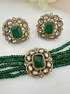 Moissanite Kundan, Hydro beads, CZ, Stones Choker necklace set, Indian Bridal Jewelry, chic set