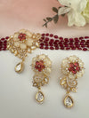 Kundan, Moissanite, MOP, CZ, Pearls Flexible Gold Choker necklace set, Indian Bridal Jewelry