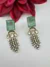 Cubic Zirconia, Kundan, Doublet Stone Chandelier Drop Earrings, Moissanite, CZ, Designer jewelry
