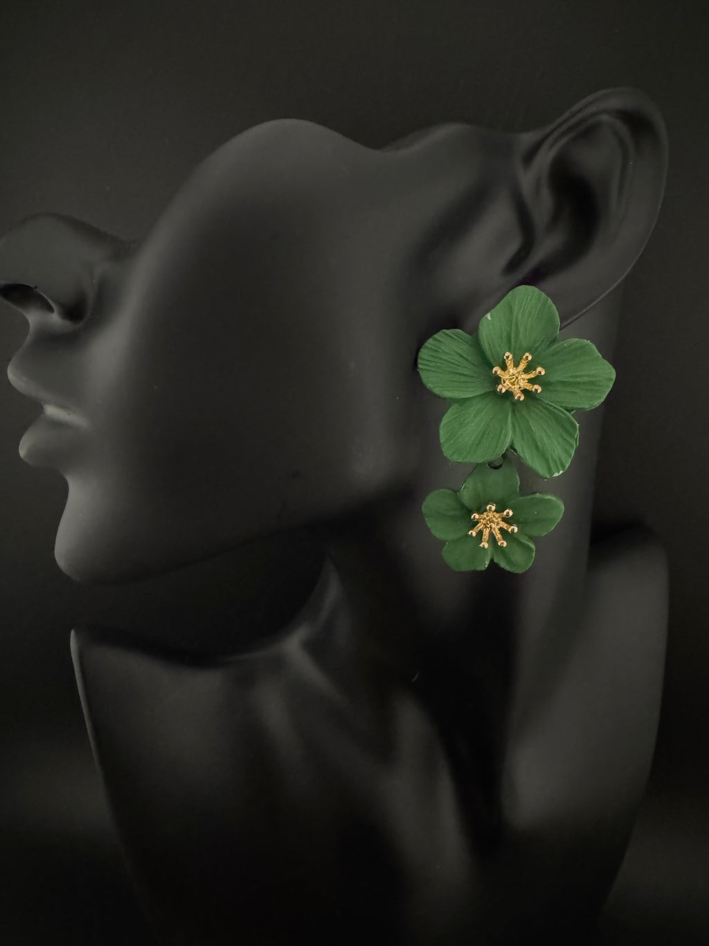 Premium High Quality long drop earrings, lightweight Brass and Acrylic material flower Earrings for party wear/Bridesmaid gift