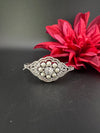 Openable Designer bracelet with Pearls, crystal stones, CZ Nano setting, Fits size upto 2.6"