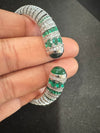 Openable Cuff bracelet with Stones, American Diamonds, crystal stones, CZ, Fits size upto 2.6"