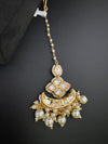 Pearls, Kundan Tikka, Indian Maang Tikka, Headpiece, Bridal jewelry