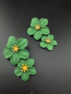 Premium High Quality long drop earrings, lightweight Brass and Acrylic material flower Earrings for party wear/Bridesmaid gift