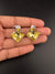 Swarovski inspired Crystals Square small stud earrings, Indian Jewelry