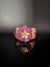 Moissanite Kundan, CZ Nano Setting Cuff Bracelet Bangle, Gold Polish Bangle (Fits 2.6" Diameter)