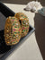 Rajwadi, pachi kundan, Moissanite Kundan Openable Bangle Set (size-2.4", Fits 2.6" upto wrists sizes)