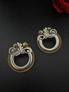 Oxidized Oversized Stud Earrings, Boho Ethnic Jewelry, designer jewelry