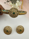 Enamel, Minakari, CZ, Stones Hasli, necklace set, Indian Bridal Jewelry set