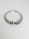 Openable Cuff bracelet with Stones, American Diamonds, crystal stones, CZ, Fits size upto 2.6"