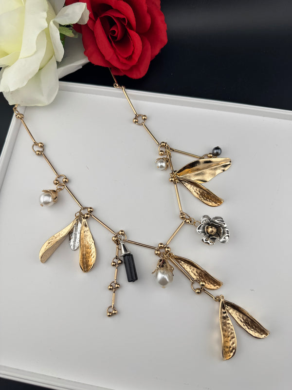 Premium Quality Contemporary NECKLACE ONLY/geometric design necklace/Designer inspired/Indian jewelry/Sleek Necklace/everyday wear/handmade