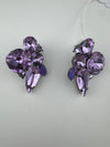 Crystals geometric shapes in unique setting Designer stud earrings, Indian Jewelry