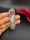 Openable Matt Gold Plated Bangle with Crystal Stones, CZ Nano Setting (Fits 2.6" Diameter)