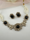 Moissanite Kundan, Pearls, CZ, Stones Choker necklace set, Indian Bridal Jewelry, chic set