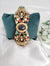 Designer inspired Stones, CZ, Crystal Openable Bracelet Bangle, Gold Polish (Fits 2.6" wrists)