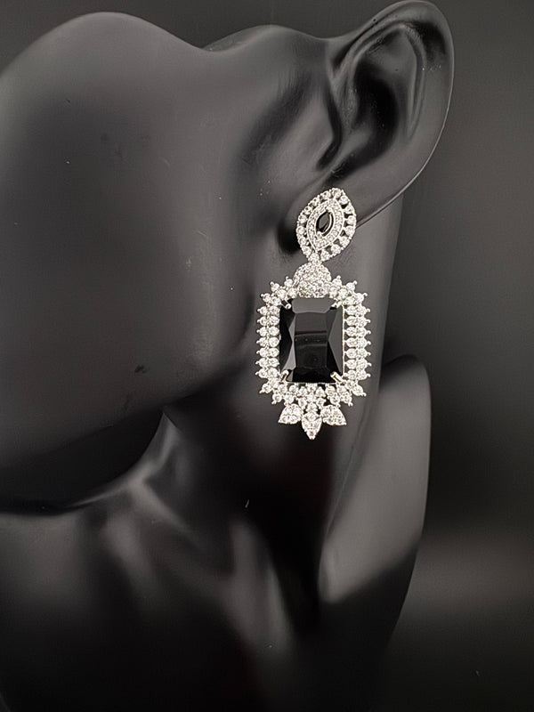 Premium Cubic Zirconia Chandelier earrings in Crystal stones, Cubic Zirconia, Swarovski designer Inspired Statement Drop Dangle earrings