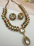 Stones, CZ, Kundan Gold necklace set, Indian Bridal Jewelry set