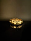 Brushed finished Gold Chunky Cuff Bracelet Bangle, Anti Tarnish, fits sizes upto 2.6"