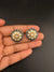 Kundan, Pachi kundan, cubic Zirconia, stones Stud Earrings, Tyaani Inspired Indian Jewelry
