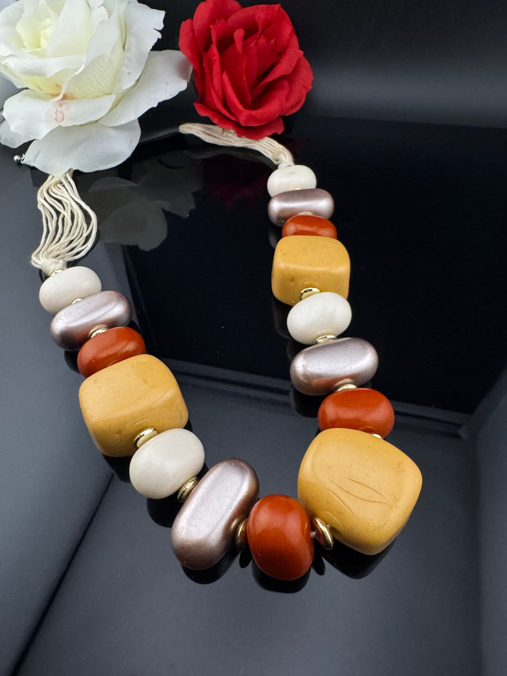 Premium Quality Wooden NECKLACE ONLY is a Designer inspired/Indian jewelry very Sleek everyday wear and handmade