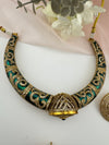 Enamel, Minakari, CZ, Stones Hasli, necklace set, Indian Bridal Jewelry set