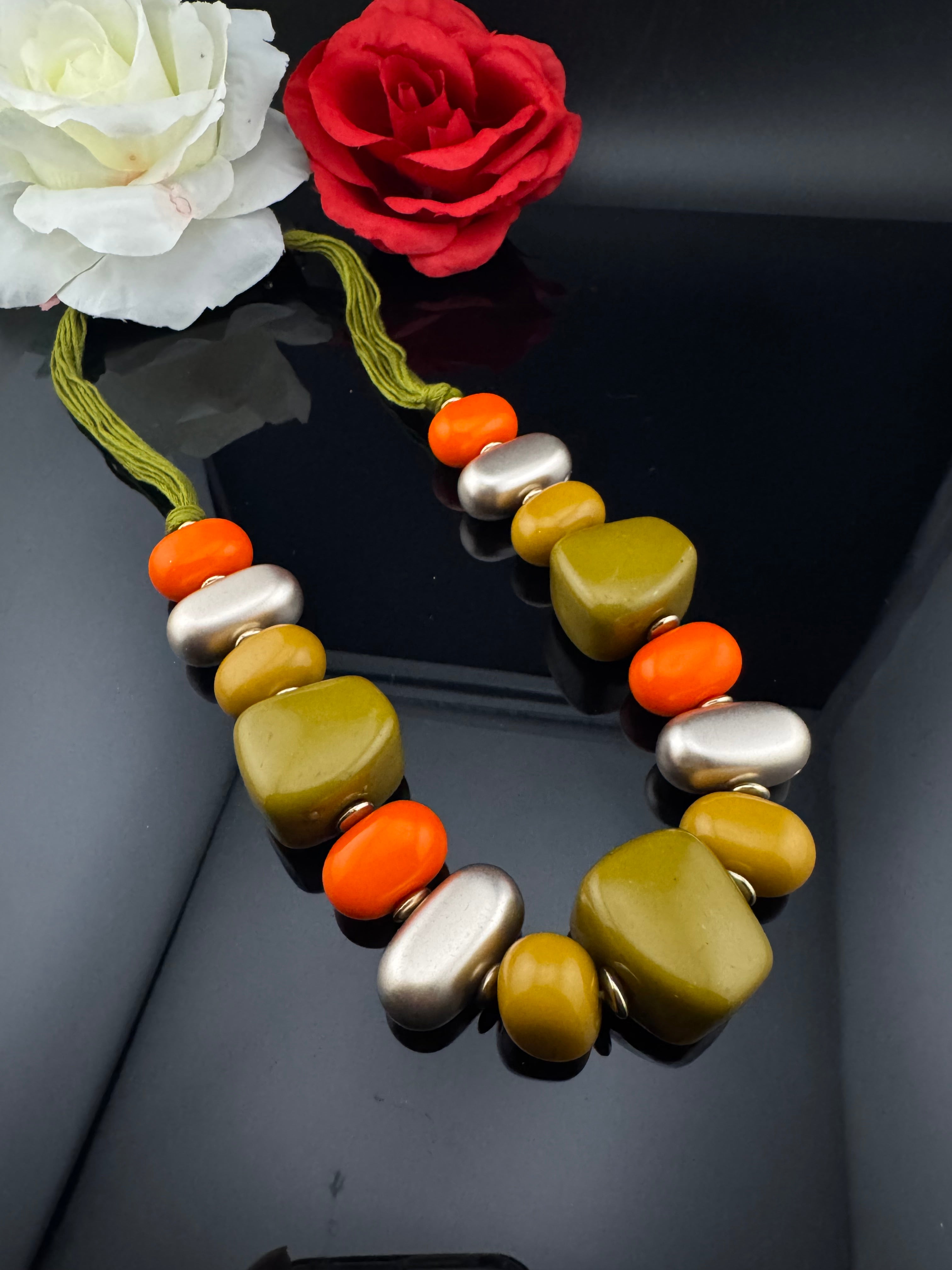Premium Quality Wooden NECKLACE ONLY is a Designer inspired/Indian jewelry very Sleek everyday wear and handmade