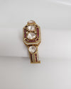 Moissanite Kundan, CZ Openable Bracelet Bangle, Gold Polish (Fits 2.6" wrists)