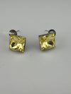 Swarovski inspired Crystals Square small stud earrings, Indian Jewelry