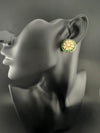 Kundan, Pachi kundan, cubic Zirconia, stones Stud Earrings, Tyaani Inspired Indian Jewelry