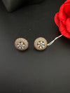 Cubic Zirconia, Diamond nano setting Victorian stud earrings, Indian Jewelry