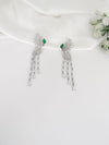 Swarovski Crystals and CZ Diamond all over Necklace Set, White Gold Plated set