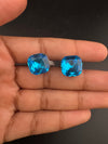 Swarovski inspired Crystal, cubic zirconia, diamond small studs earrings, Indian Jewelry