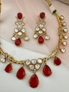 Kundan, CZ, Doublet Stone collar flexible necklace set, Indian Bridal Jewelry set