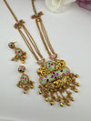 Amrapali inspired, Pachi Kundan, Stone Gold Necklace Set, Indian Bridal Rani Haar