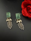Cubic Zirconia, Kundan, Doublet Stone Chandelier Drop Earrings, Moissanite, CZ, Designer jewelry