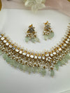 Doublet stone, Mother Of Pearls, pearls Flexible Gold necklace set, Indian Bridal Jewelry