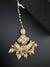 Pearls, Kundan Tikka, Indian Maang Tikka, Headpiece, Bridal jewelry