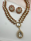 Stones, CZ, Kundan Gold necklace set, Indian Bridal Jewelry set