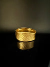 Brushed finished Gold Cuff Chunky Bracelet Bangle, Anti Tarnish, fits sizes upto 2.6"