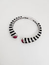 Cuff bracelet Bangale with Enamel, American Diamonds, crystal stones, CZ, Fits size upto 2.6"