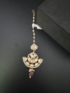 Pearls, Kundan Tikka, Indian Maang Tikka, Headpiece, Bridal jewelry