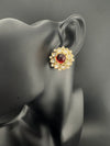 Kundan, cubic Zirconia, stones Stud Earrings, Tyaani Inspired Indian Jewelry